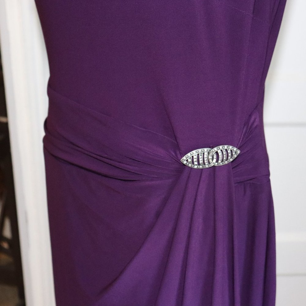 Chaps Sleeveless Evening Gown - Picture 4 of 6